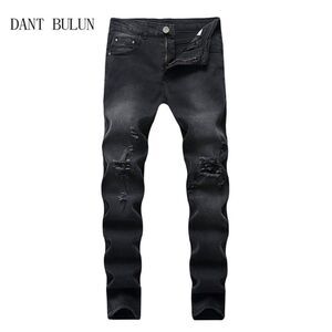 NWT DANT BULUN Men's Slim-Fit Distressed Black Jeans Sz 30 Style & Comfort